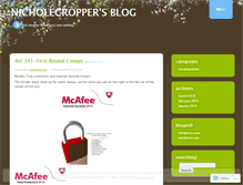 Tablet Screenshot of nicholecropper.wordpress.com