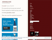 Tablet Screenshot of jennhx.wordpress.com