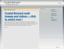 Tablet Screenshot of crystalbernard.wordpress.com