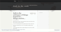 Desktop Screenshot of jewelintheworld.wordpress.com