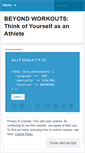 Mobile Screenshot of beyondworkouts.wordpress.com