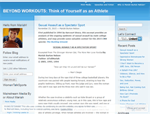 Tablet Screenshot of beyondworkouts.wordpress.com