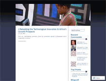 Tablet Screenshot of africantech.wordpress.com