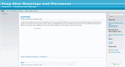 Desktop Screenshot of fengshuimeanings.wordpress.com