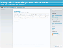 Tablet Screenshot of fengshuimeanings.wordpress.com
