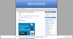 Desktop Screenshot of dicasasterisk.wordpress.com