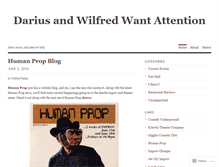 Tablet Screenshot of dariusandwilfred.wordpress.com