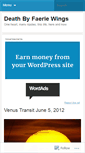 Mobile Screenshot of deathbyfaeriewings.wordpress.com