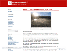 Tablet Screenshot of museoftheworld2.wordpress.com
