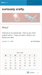 Mobile Screenshot of curiouslycrafty.wordpress.com