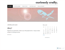 Tablet Screenshot of curiouslycrafty.wordpress.com