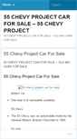 Mobile Screenshot of 55chevyprojectcarforsalebpi.wordpress.com