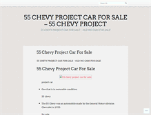 Tablet Screenshot of 55chevyprojectcarforsalebpi.wordpress.com