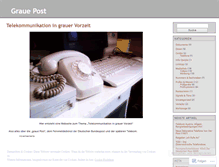 Tablet Screenshot of grauepost.wordpress.com
