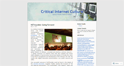 Desktop Screenshot of criticalinternetculture.wordpress.com