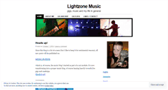 Desktop Screenshot of lightzonemusic.wordpress.com