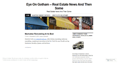 Desktop Screenshot of eyeongotham.wordpress.com