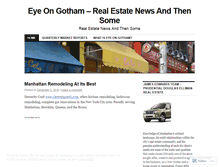 Tablet Screenshot of eyeongotham.wordpress.com