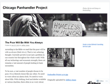Tablet Screenshot of chicagopanhandler.wordpress.com