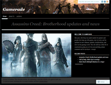 Tablet Screenshot of gamerade.wordpress.com