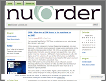 Tablet Screenshot of nuorder.wordpress.com