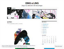 Tablet Screenshot of dingonlife.wordpress.com