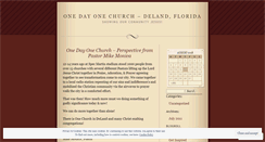 Desktop Screenshot of onechurchdeland.wordpress.com