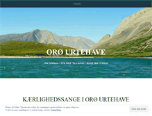 Tablet Screenshot of oroeurtehave.wordpress.com