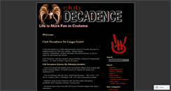 Desktop Screenshot of clubdecadence.wordpress.com