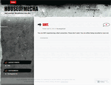 Tablet Screenshot of houseofmecha.wordpress.com