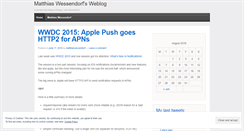 Desktop Screenshot of matthiaswessendorf.wordpress.com