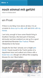 Mobile Screenshot of nocheinmalmitgefuhl.wordpress.com