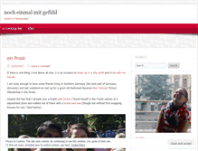 Tablet Screenshot of nocheinmalmitgefuhl.wordpress.com