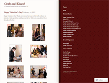 Tablet Screenshot of craftsandkisses.wordpress.com