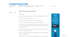 Desktop Screenshot of creativesoulcafe.wordpress.com