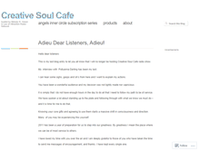 Tablet Screenshot of creativesoulcafe.wordpress.com