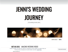 Tablet Screenshot of jenniswedding.wordpress.com