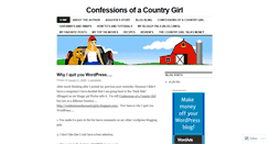 Desktop Screenshot of confessionsofacountrygirl.wordpress.com