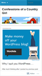 Mobile Screenshot of confessionsofacountrygirl.wordpress.com