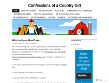 Tablet Screenshot of confessionsofacountrygirl.wordpress.com