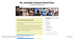 Desktop Screenshot of jeannettesummerclass.wordpress.com