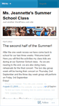 Mobile Screenshot of jeannettesummerclass.wordpress.com