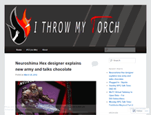 Tablet Screenshot of ithrowmytorch.wordpress.com