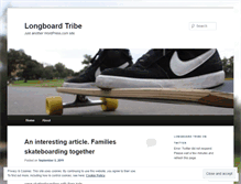 Tablet Screenshot of longboardtribe.wordpress.com