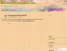 Tablet Screenshot of mesrecettesdumieuxetre.wordpress.com