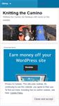 Mobile Screenshot of knittingthecamino.wordpress.com
