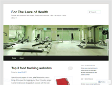 Tablet Screenshot of loveofhealth.wordpress.com