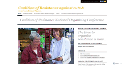 Desktop Screenshot of coalitionofresistance.wordpress.com