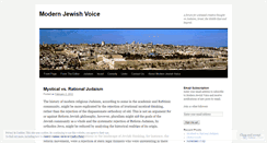 Desktop Screenshot of modernjewishvoice.wordpress.com