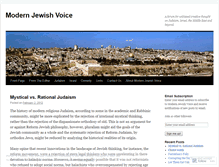 Tablet Screenshot of modernjewishvoice.wordpress.com